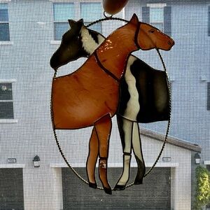 Stained Glass Horse Wall Art